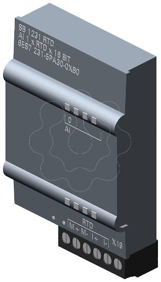 Imagem de SIMATIC S7-1200, ENTRADA RTD, SB 1231 RTD, 1 AI RTD, 1 CANAL, PT 100 E PT1000