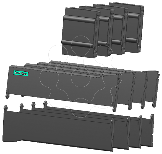 Imagem de Kit de porta CPU 1215C 4/pacote
