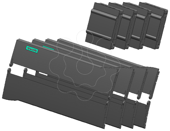 Imagem de Kit de porta CPU 1217C 4/pacote