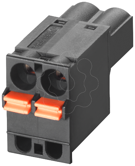 Imagem de Bloco borne mola encaixe p/ SCALANCE X/W/S/M, alim. tensao de 2 polos, CC 24 V