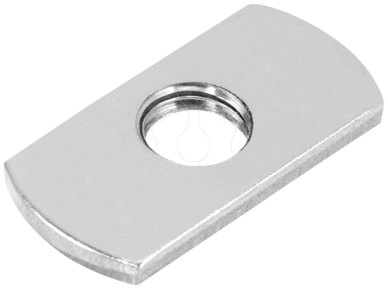 Imagem de Arr. rosc. IWLAN RCoax M6, par.rosc. p/ clipe cabo RCoax de 1/2 poleg., 10 unid.