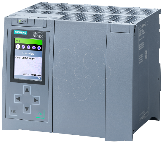 Imagem de Controlador Logico Programavel, SIMATIC S7-1500T, CPU 1517T-3 PN/DP