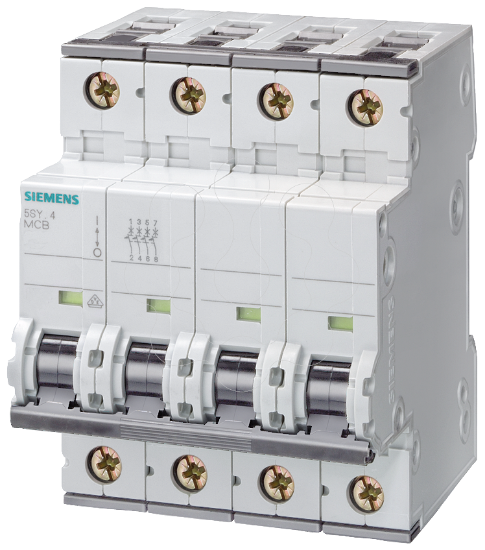 Imagem de Disjuntor automatico CA/CC CC 880V CA 400V 10kA, de 4 polos, B, 16A