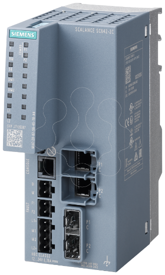 Imagem de SCALANCE SC642-2C Industrial Security Appliance, Firewall, VPN, 2xCombo