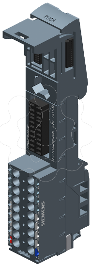 Imagem de Unidade de base: BU20-P16+A0+2B. Base tipo U0, sem terminais auxiliares