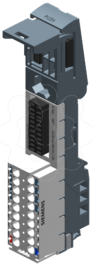 Imagem de ET200sp: Base U0, BU20-P16+A0+2D