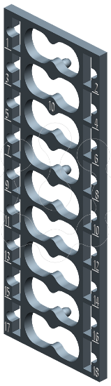 Imagem de 10 etiquetas com codigo de cores CC10