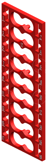 Imagem de 10 etiquetas com codigo de cores CC12