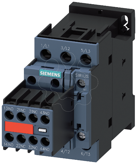 Imagem de Contactor, AC-3e, 12 A/5,5 kW/400V, 3 polos, AC 230V, 50/60Hz, 2NA+2NF