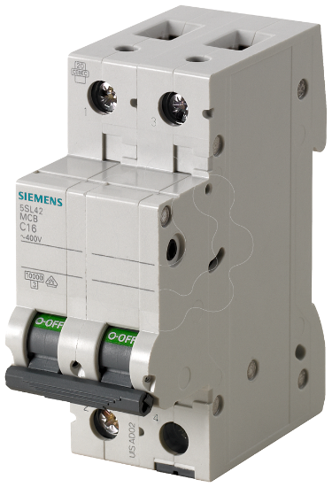 Imagem de Disjuntor de potencia 400 V 10 kA, 2 polos, C, 40 A