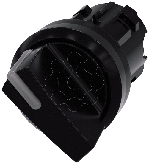 Imagem de Interruptor com manipulo, iluminavel, 22mm, redondo, 2 posicoes, preto