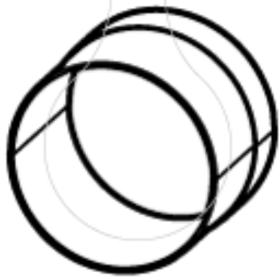 Imagem de Luva centralizadora de campo magnetico para conversor de corrente total 70mm