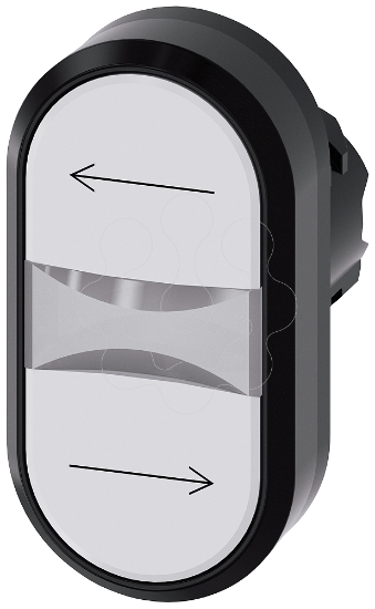 Imagem de Botao de pressao duplo, 22mm, redondo, plastico, branco