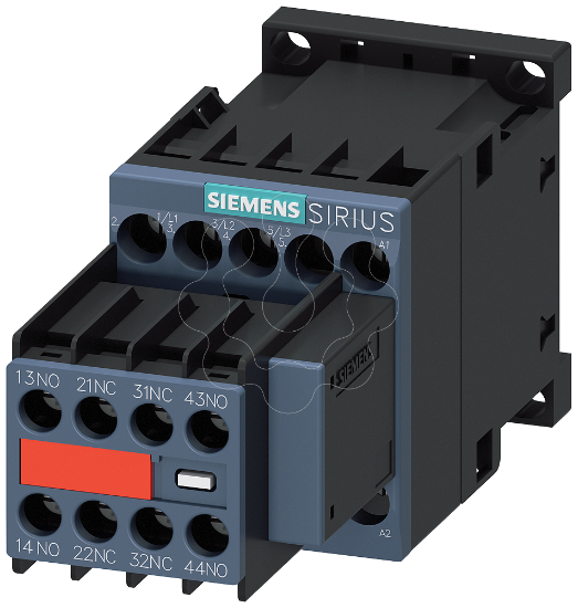 Imagem de Contactor, AC-3e, 16 A/7,5 kW/400V, 3 polos, AC 230V, 50/60Hz, 2NA+2NF