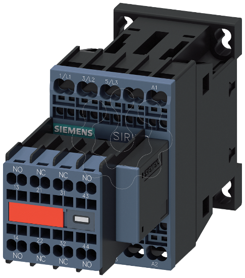 Imagem de Contactor, AC-3e, 7 A/3kW/400V, 3 polos, AC110V/50Hz, 120V/60Hz, 2NA+2NF