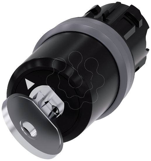 Imagem de Interruptor de chave Siemens, C, 22mm, redondo, anel frontal de metal