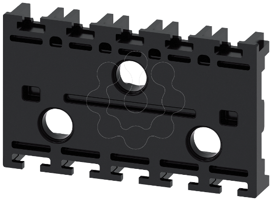 Imagem de Adaptador de fixacao preto para modulos com fixacao ao solo sem parafusos