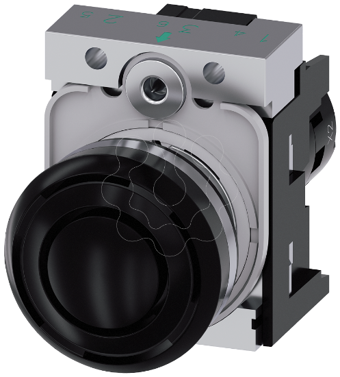 Imagem de Indicador acustico, 22mm, redondo metal, preto, som continuo 2,4 kHz