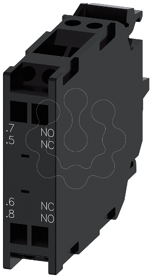 Imagem de Modulo de contato, 1NA avancado+1NF retardado, ligacao por mola de encaixe