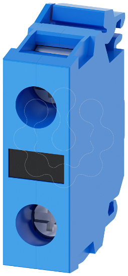 Imagem de Grampo de suporte, azul, para fixacao no painel frontal