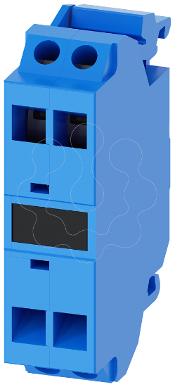 Imagem de Grampo de suporte, azul, ligacao por mola de encaixe