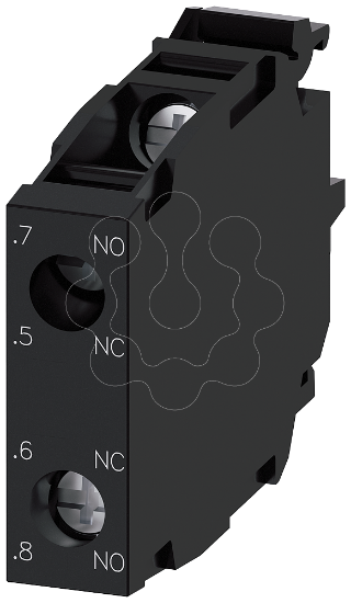 Imagem de Modulo de contato, 1NA avancado+1NF retardado, contatos revestidos com ouro