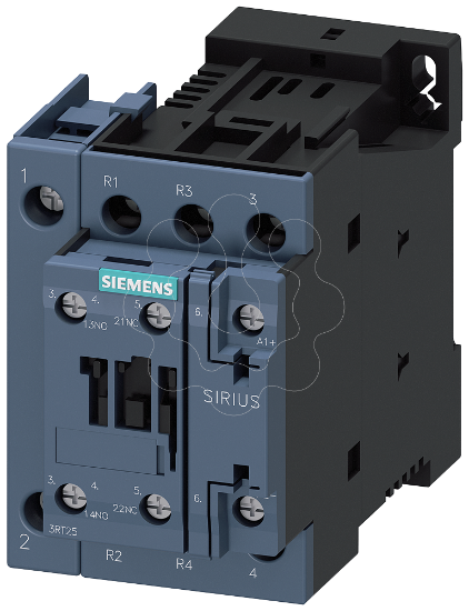Imagem de Contator, AC-3, 25A/11kW/400V, 2NA+2NF, CC 72V, de 4 polos, 1NA+1NF