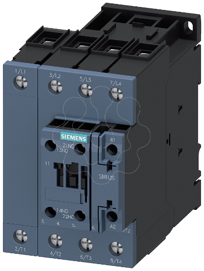 Imagem de Contator, AC-1, 110 A/400 V/40 °C, S2, de 4 polos, AC 110 V/50 Hz, 120 V/60 Hz, 1NO+1NF