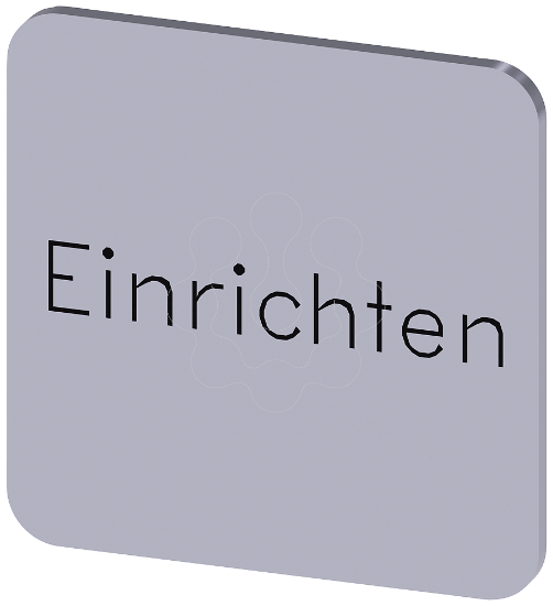 Imagem de Placa de identificacao 22x22mm, placa prata, inscricao: Alinhar