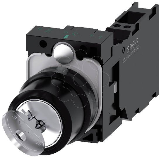 Imagem de Interruptor de chave RONIS, 22 mm, redondo, plastico, fecho SB30, 2 posicoes de O-I