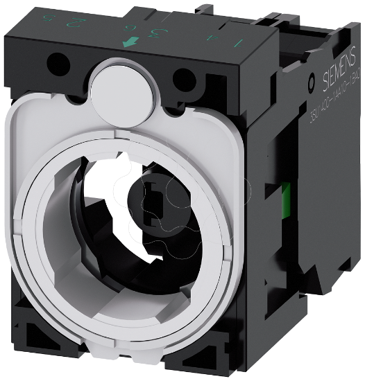 Imagem de Suporte para 3 modulos, 1NA, modulo LED, verde, CA/CC 6-24V