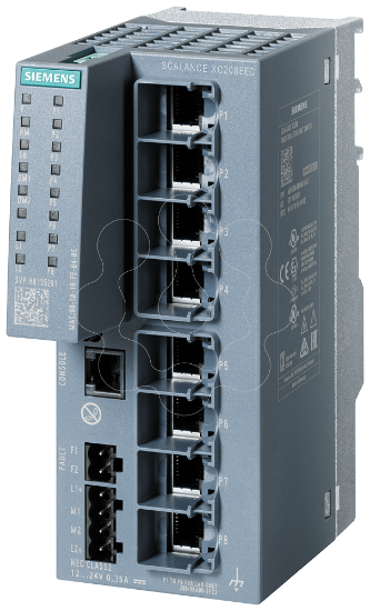Imagem de SCALANCE XC208EEC, switch gerenciado camada 2, 8x RJ45