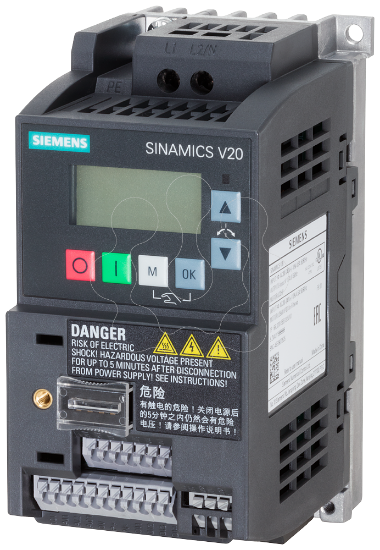 Imagem de SINAMICS V20, 1 CA 200-240 V, 0,25 kW, IP20 / UL open type, FSAA