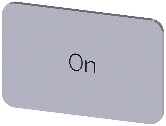 Imagem de Placa de identificacao 17,5x27mm, placa prata, inscricao: On