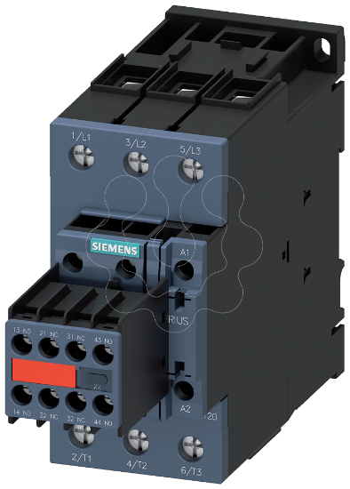 Imagem de Contactor, AC-3e, 50 A/22 kW/400V, 3 polos, AC/DC 20-33V, 2NA+2NF