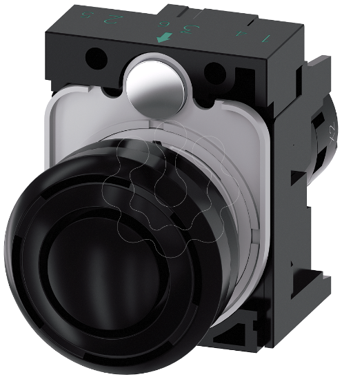 Imagem de Indicador acustico, 22mm, redondo plastico, preto, som continuo 2,4 kHz