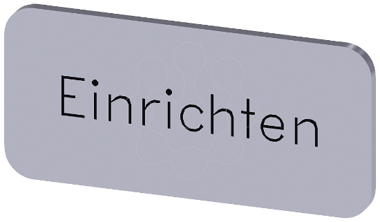 Imagem de Placa de identificacao 12,5x27mm, placa prata, inscricao: Alinhar