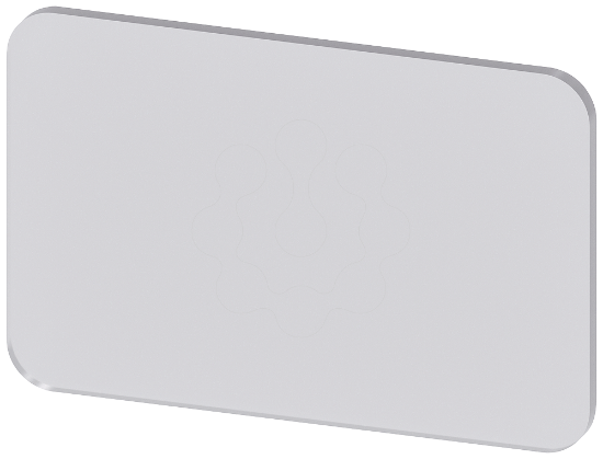 Imagem de Placa de identificacao 17,5x27mm, translucida, sem inscricao