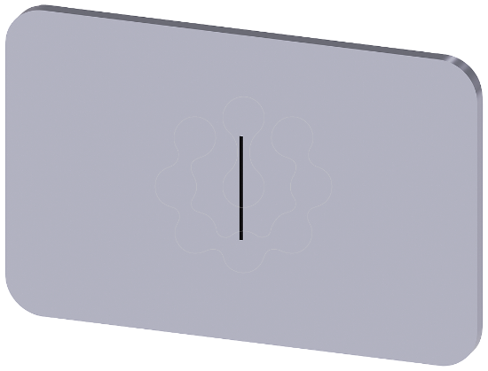 Imagem de Placa de identificacao 17,5x27mm, placa prata, simbolo: I