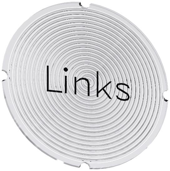 Imagem de Placa embutida para botao de pressao iluminado, redondo, inscricao: Esquerda