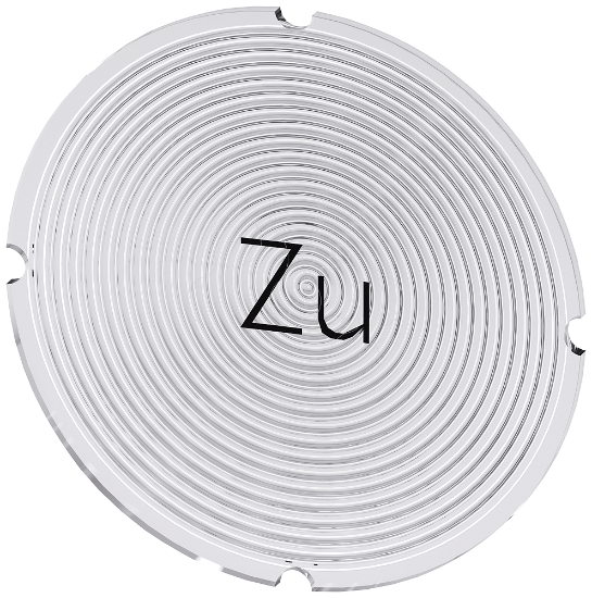 Imagem de Placa embutida para botao de pressao iluminado, redondo, inscricao: Fechar