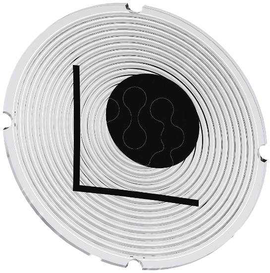 Imagem de Placa embutida para botao de pressao iluminado, redondo, simbolo: Alinhar