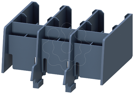 Imagem de Cobertura para bornes, terminal com moldura para chave de potencia 3RV2742 S3