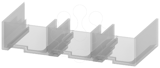 Imagem de Cobertura para bornes para bloco de terminal com moldura para contatores S10/S12