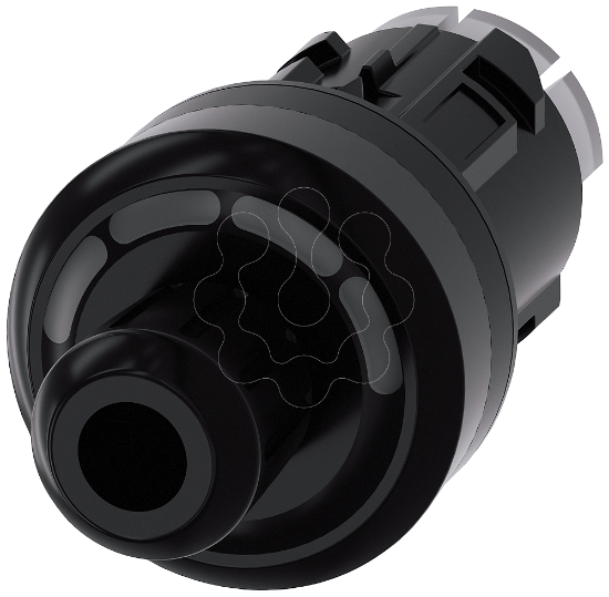 Imagem de Interruptor de chave ID, 22mm, redondo, plastico, preto, RFID