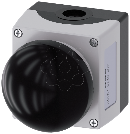 Imagem de Botoneira, 22mm, redonda, plastico, parte superior da caixa cinza