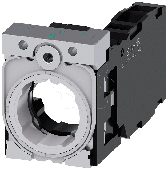 Imagem de Suporte para 3 modulos, metal, 1NA+1NF