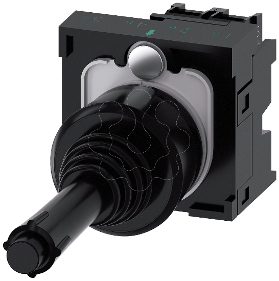 Imagem de Controlador Joystick, 22 mm, redondo, plastico, preto, 2 posicoes, vertical