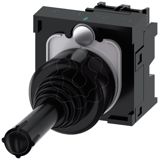 Imagem de Controlador Joystick, 22 mm, redondo, plastico, preto, 2 posicoes, vertical