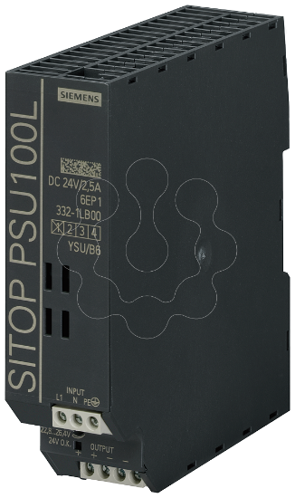 Imagem de Alimentacao de corrente SITOP PSU100L, monofasica 24 V CC/2,5 A